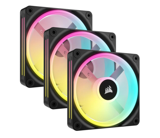 CORSAIR QX120 RGB iCUE LINK magnetic, 3pak czarny CO-9051002-WW - 1159818 - zdjęcie
